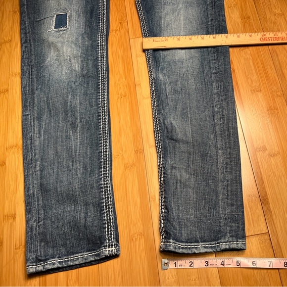 Rock Revival Women’s Blue Sukie Skinny Low Rise Jeans  Streetwear Grunge|Size:28 - Picture 16 of 16